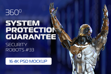 3D Mockup Security Robots #33 - Protection