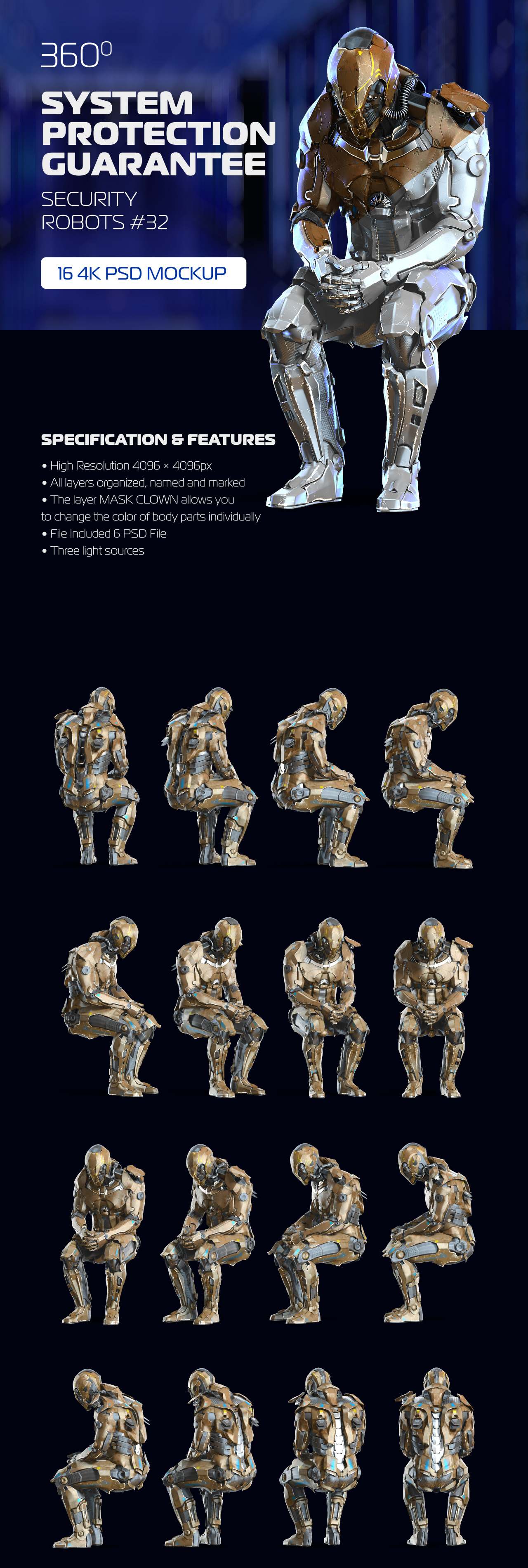 3D Mockup Security Robots #32 3D Mockup Security Robots #32