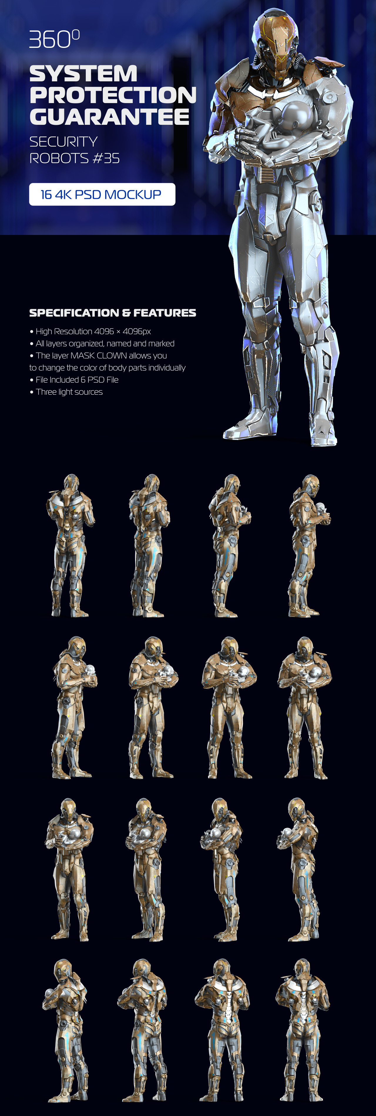 3D Mockup Security Robots #35 3D Mockup Security Robots #35
