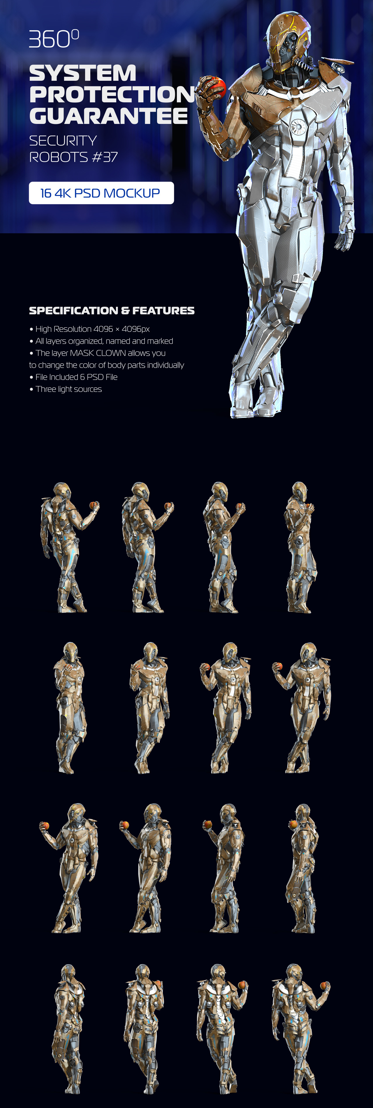 3D Mockup Security Robots #37 3D Mockup Security Robots #37