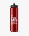 Glossy Sport Bottle Mockup