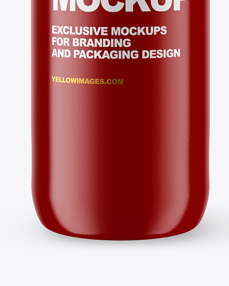 Glossy Sport Bottle Mockup