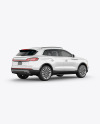 Crossover SUV Mockup – Back HalfSide View