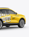 Crossover SUV Mockup – Back HalfSide View