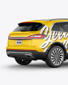 Crossover SUV Mockup – Back HalfSide View