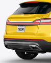 Crossover SUV Mockup – Back HalfSide View