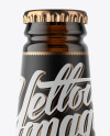 Amber Glass Beer Bottle Mockup Amber Glass Beer Bottle Mockup