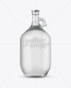 3L Clear Glass Water Bottle With Handle Mockup