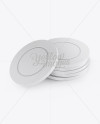 6 Plastic Casino Tokens Mockup