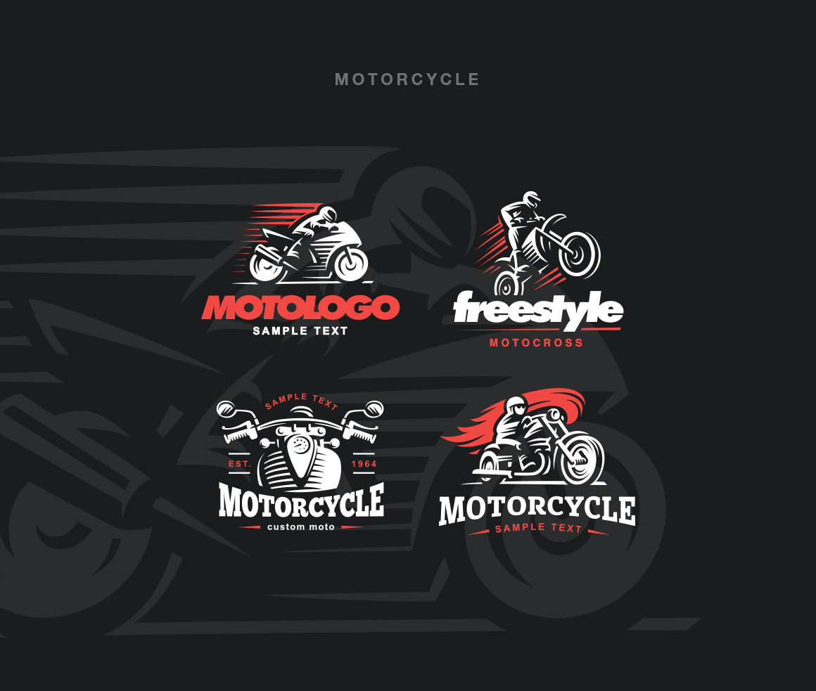 Transport logo set Transport logo set