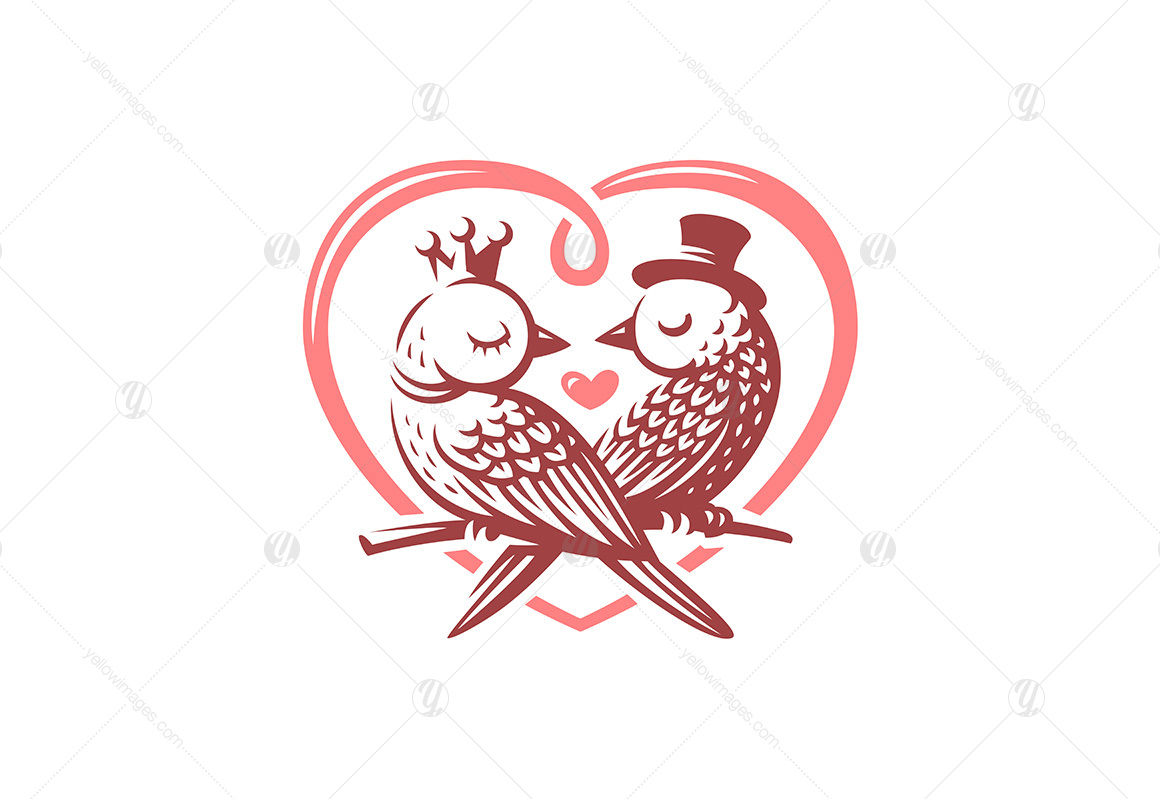 Valentine's Day. Bird love Valentine's Day. Bird love