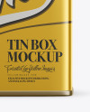 Metallic Tin Box Mockup