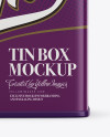 Matte Tin Box Mockup