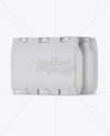 6 Pack Glossy Dairy Bottle Mockup - Halfside View