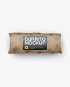 Kraft Burrito Wrapper Mockup - Top View