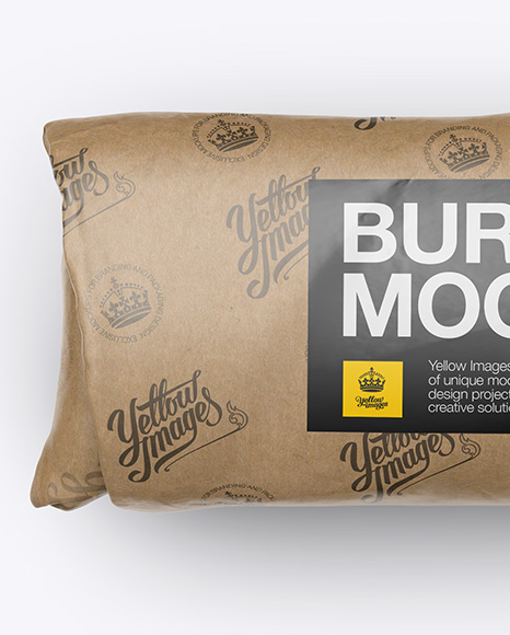 Kraft Burrito Wrapper Mockup - Top View - Free Download Images High