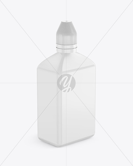 Glossy Plastic Bottle Mockup