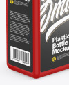 Glossy Plastic Bottle Mockup