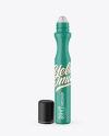 Opened Matte Сosmetic Roller Bottle Mockup