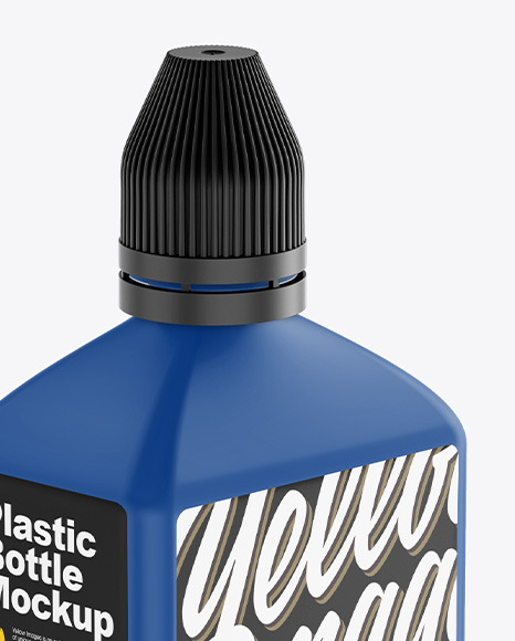 Matte Plastic Bottle Mockup