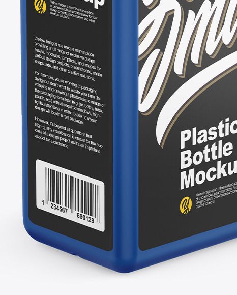 Matte Plastic Bottle Mockup