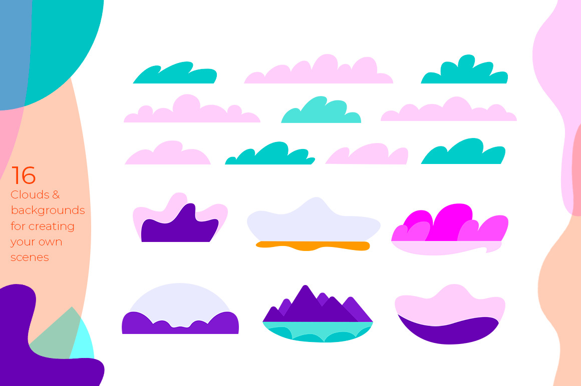 Colorfull cityscape scene creator Colorfull cityscape scene creator