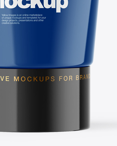 Glossy Cosmetic Tube Mockup