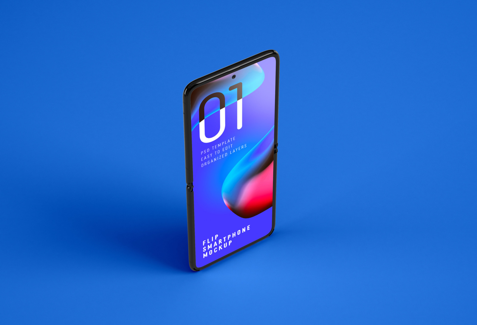 Galaxy Z Flip Mockup | Folding Phone Galaxy Z Flip Mockup | Folding Phone