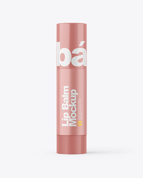 Glossy Lip Balm Tube Mockup