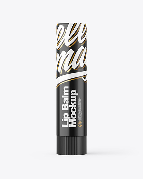 Glossy Lip Balm Tube Mockup