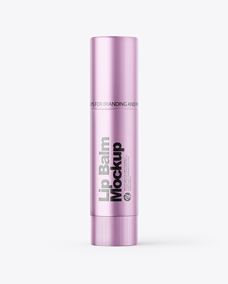 Metallic Lip Balm Tube Mockup