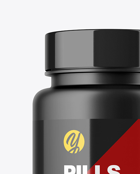 Matte Pills Bottle Mockup