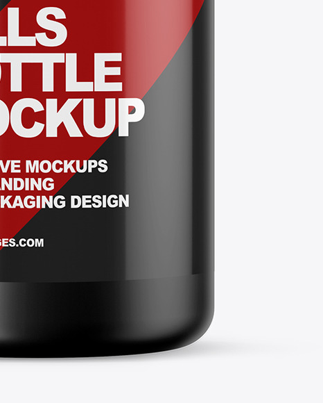 Matte Pills Bottle Mockup