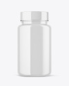 Glossy Pills Bottle Mockup