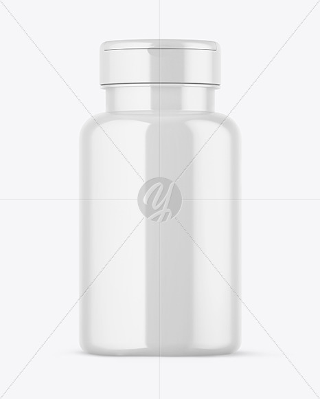 Glossy Pills Bottle Mockup