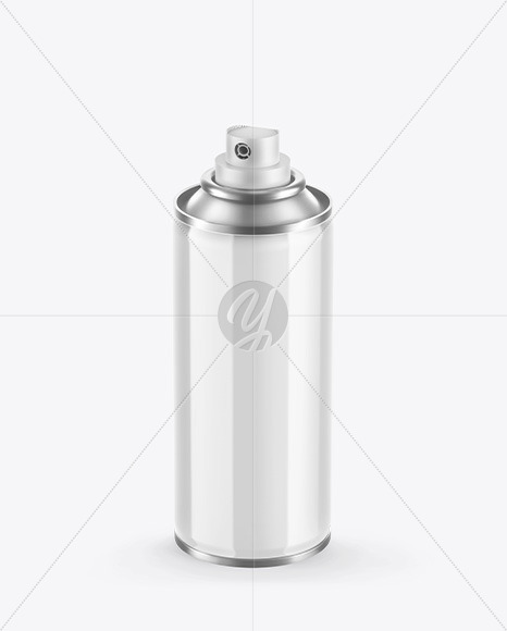 Glossy Spray Bottle Mockup