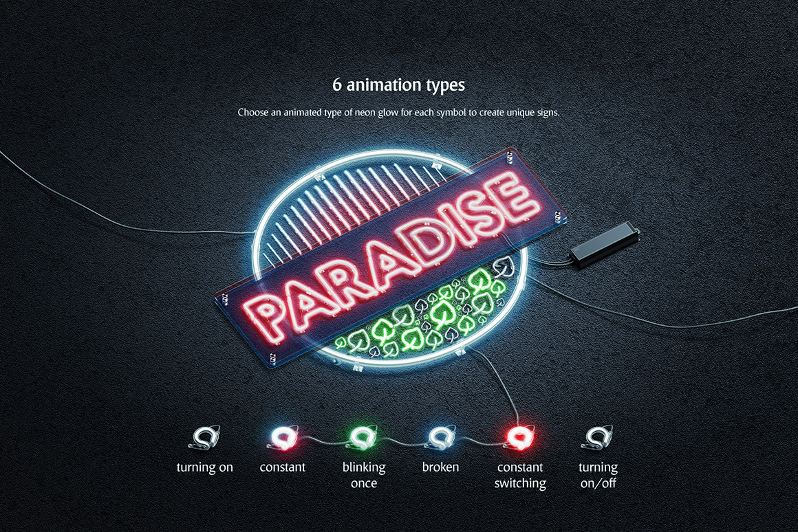 Neon Animated Sign Creator