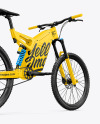 Electric Bike Mockup - Back Half Side View