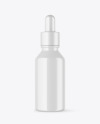 Glossy Plastic Dropper Bottle Mockup