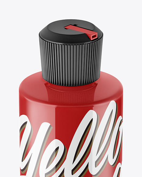 Glossy Cosmetic Bottle Mockup