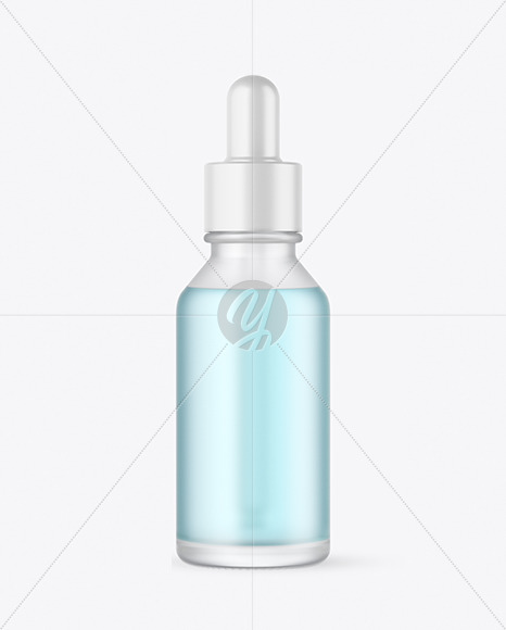 Frosted Glass Dropper Bottle Mockup