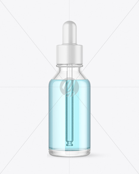 Clear Glass Dropper Bottle Mockup