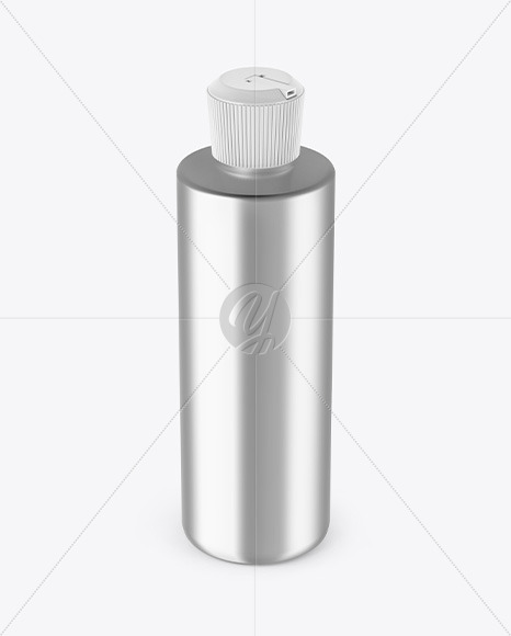 Metallic Cosmetic Bottle Mockup