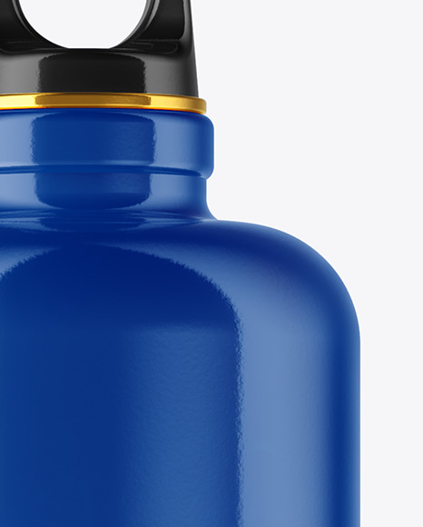 Glossy Sport Bottle Mockup