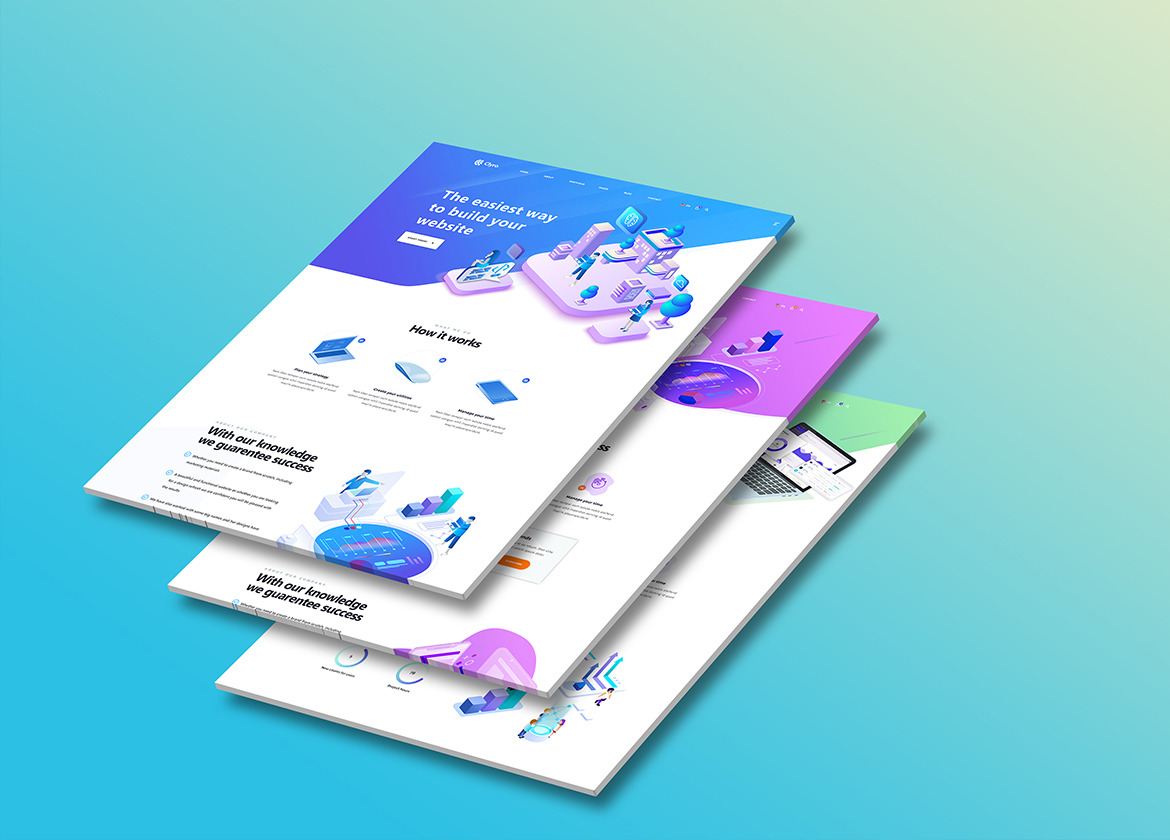 3D Website Mockup Bundle