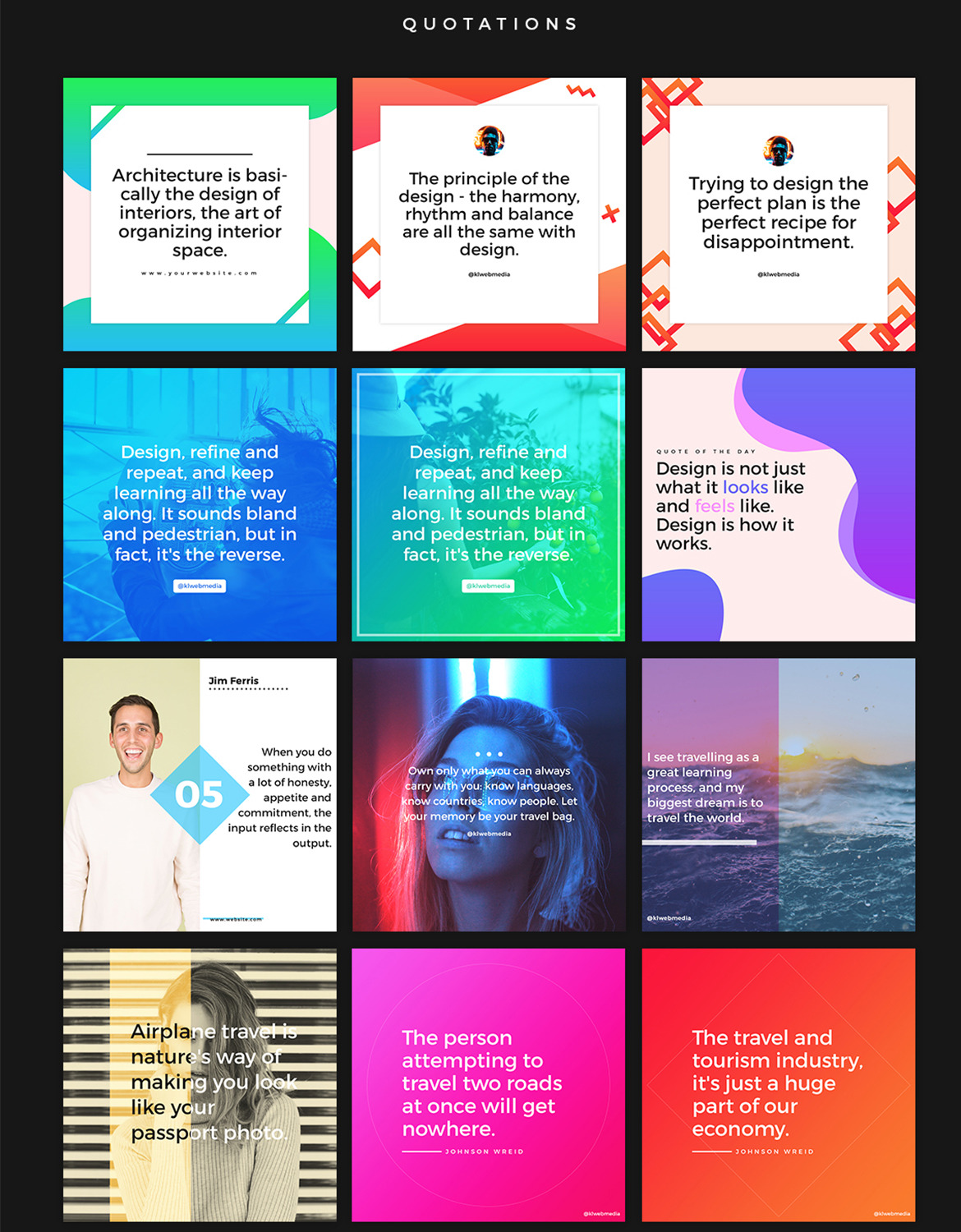 Instagram Social Media Banner Kit