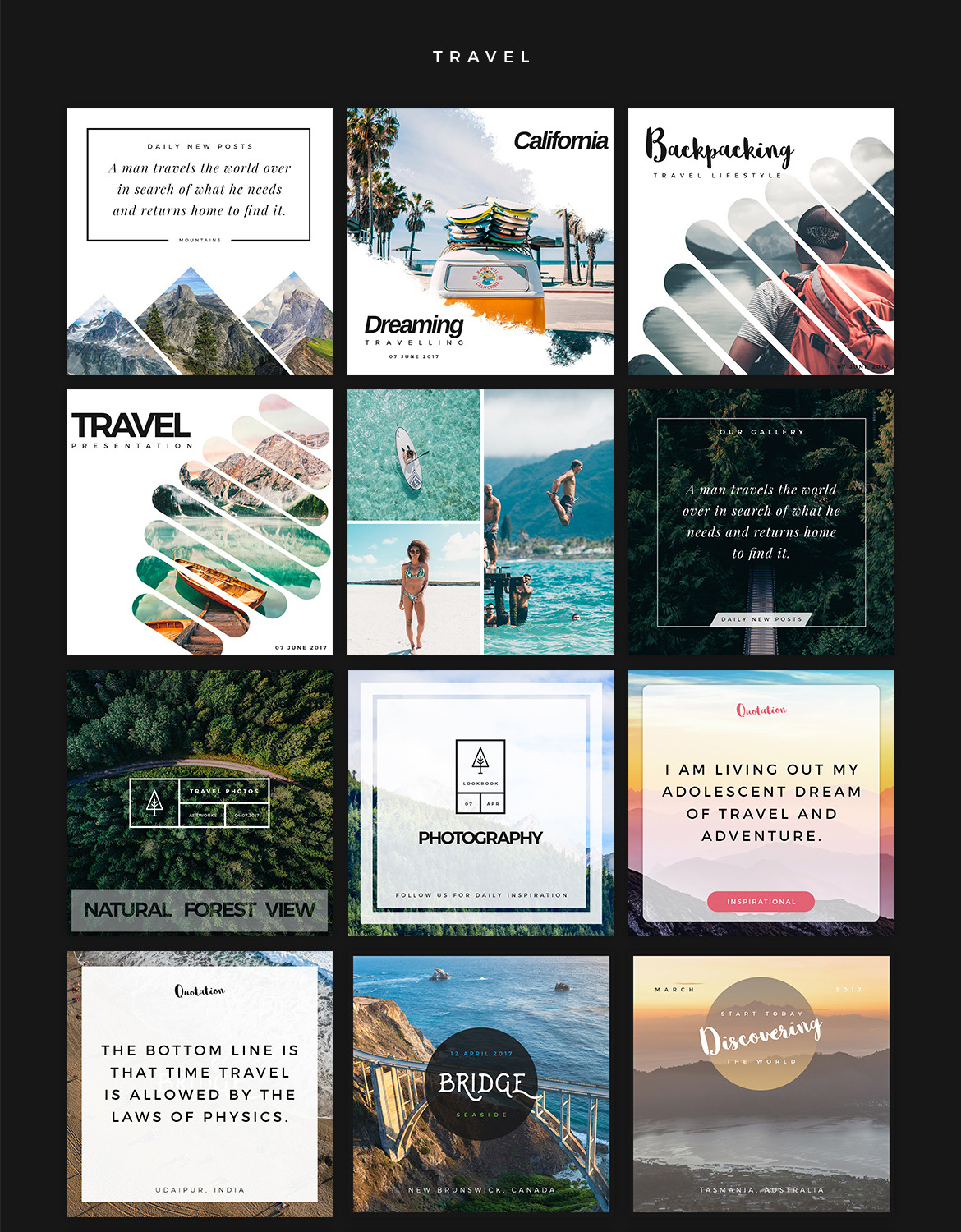 Instagram Social Media Banner Kit