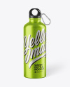 Metallic Water Bottle Mockup