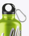 Metallic Water Bottle Mockup