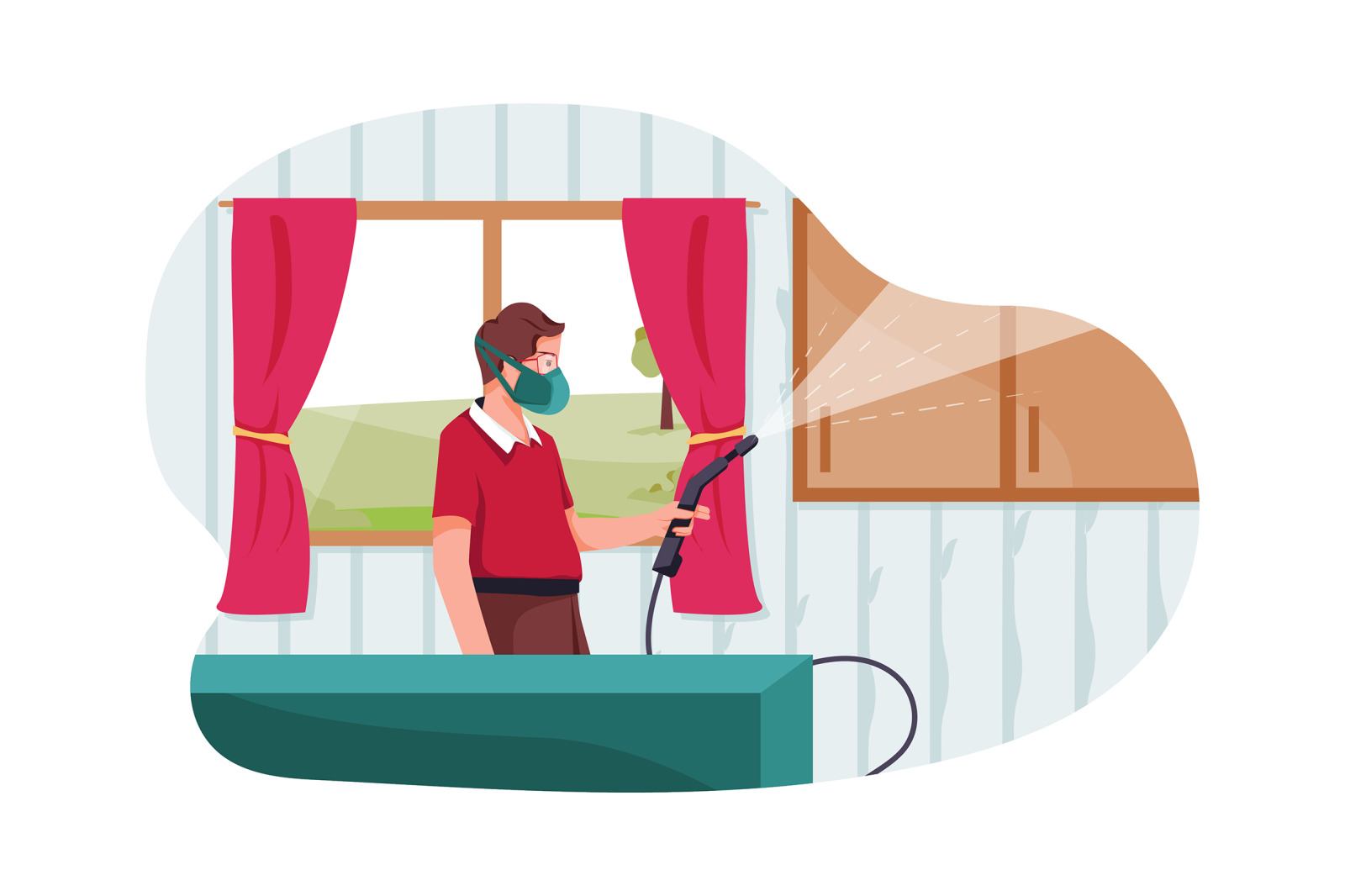 M135_Cleaning service Illustrations M135_Cleaning service Illustrations
